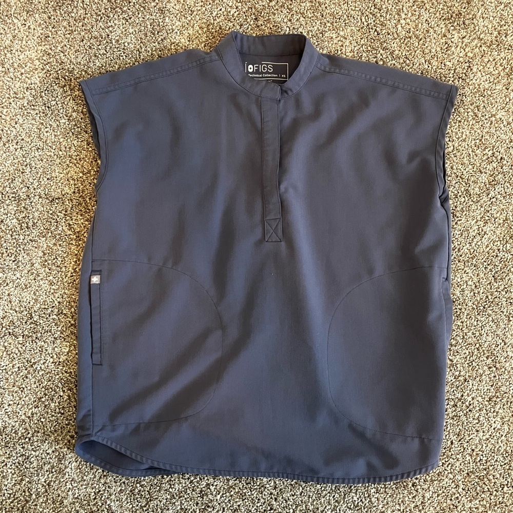 Figs Grey/Blue Scrub Set Size XS